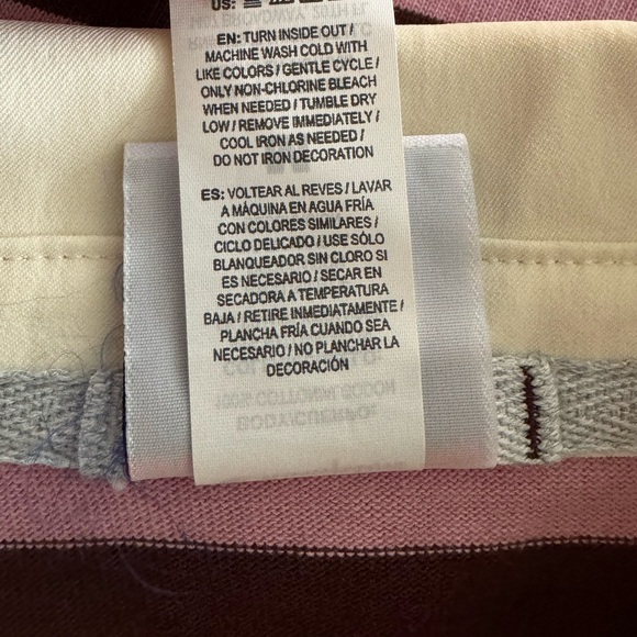 Target Champion Long Sleeve Rugby Shirt Pink Striped Preppy Sporty Size Medium - Picture 13 of 14
